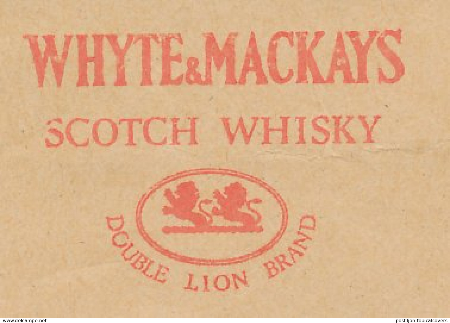 Meter Cut Netherlands 1980 Scotch Whisky - Whyte&Mackays - Double Lion Brand - Vini E Alcolici