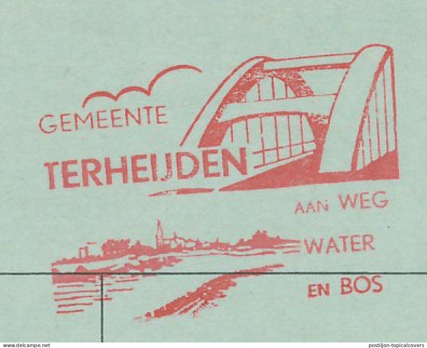 Meter Card Netherlands 1962 Bridge - Terheijden - Brücken