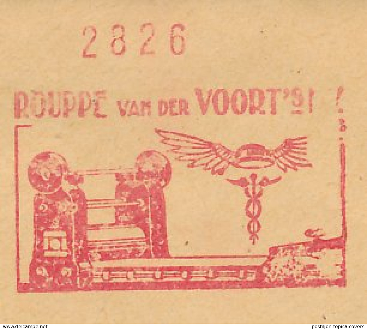 Meter Cover Netherlands 1932 Plate Rolling Machine - Metal Industry - Autres & Non Classés