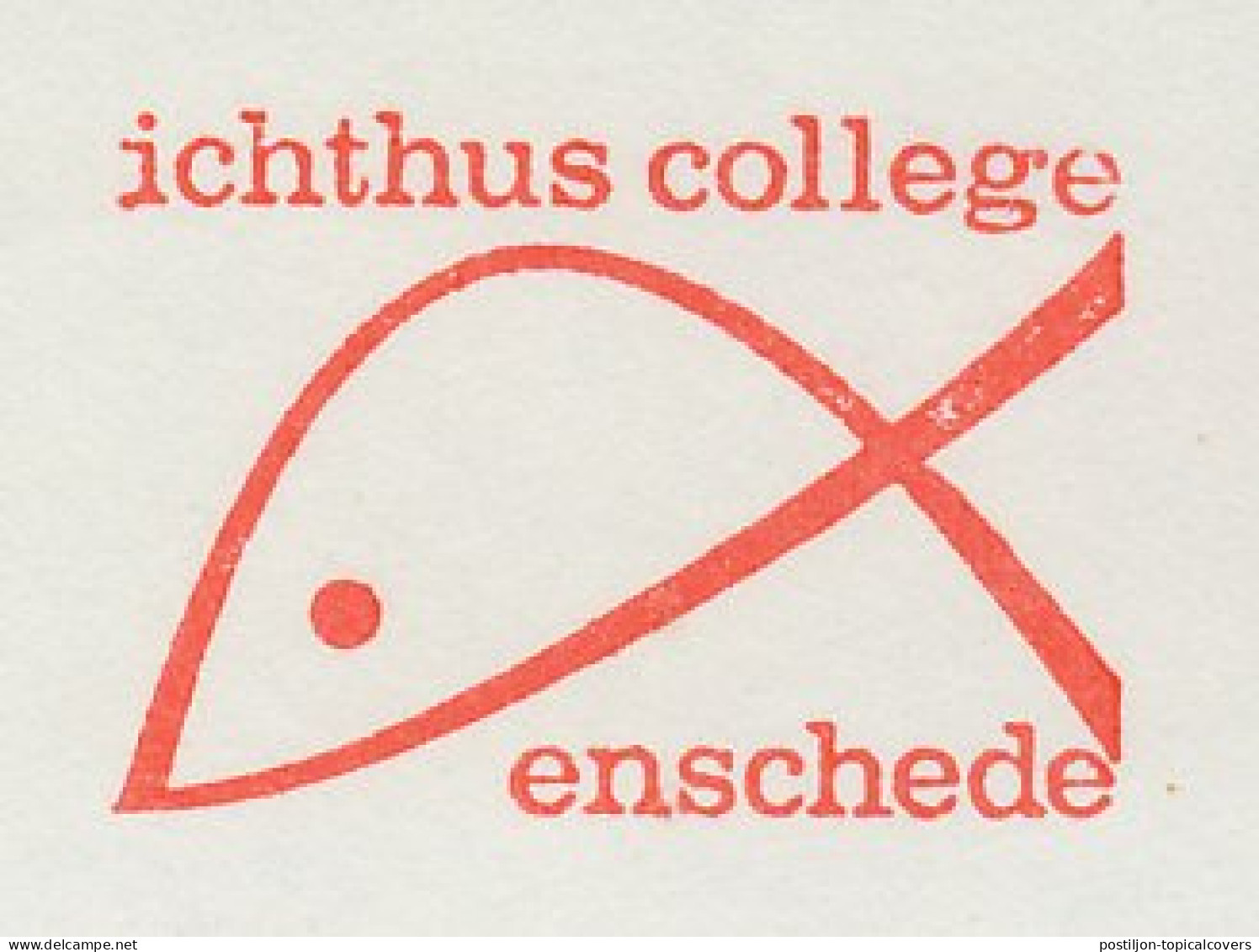 Meter Cut Netherlands 1977 Ichtus - Christ - Fish - Autres & Non Classés