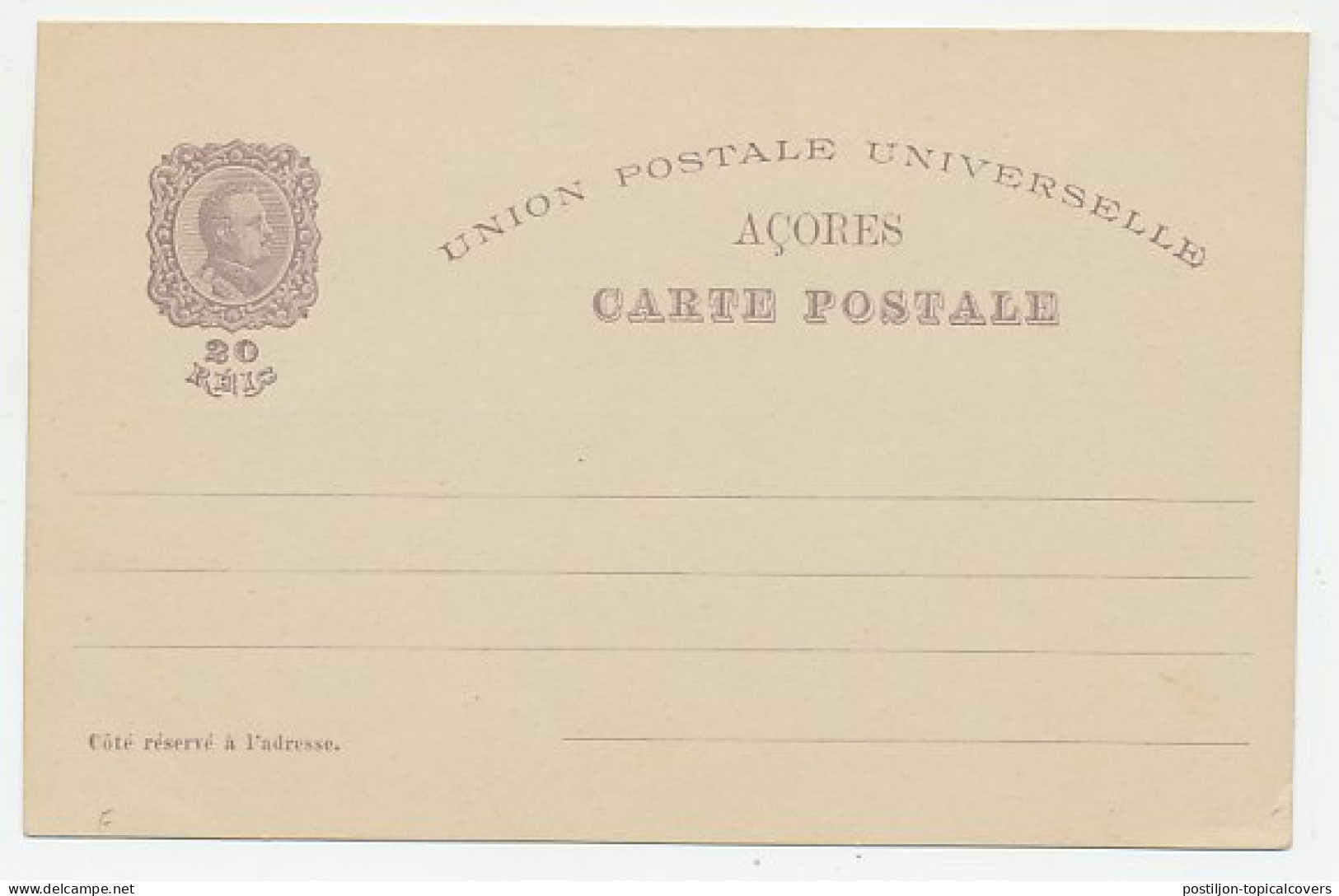 Postal Stationery Azores Tower St. Maria  - Other & Unclassified