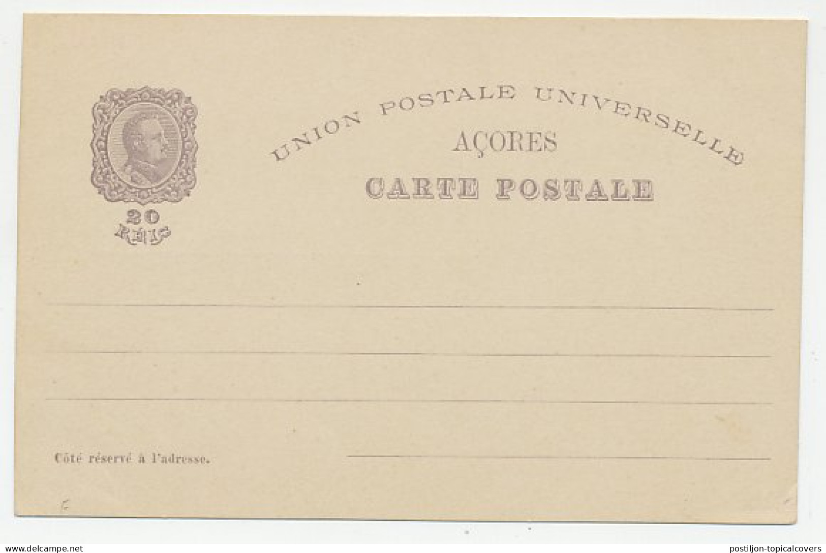 Postal Stationery Azores Tower St. Maria  - Andere & Zonder Classificatie