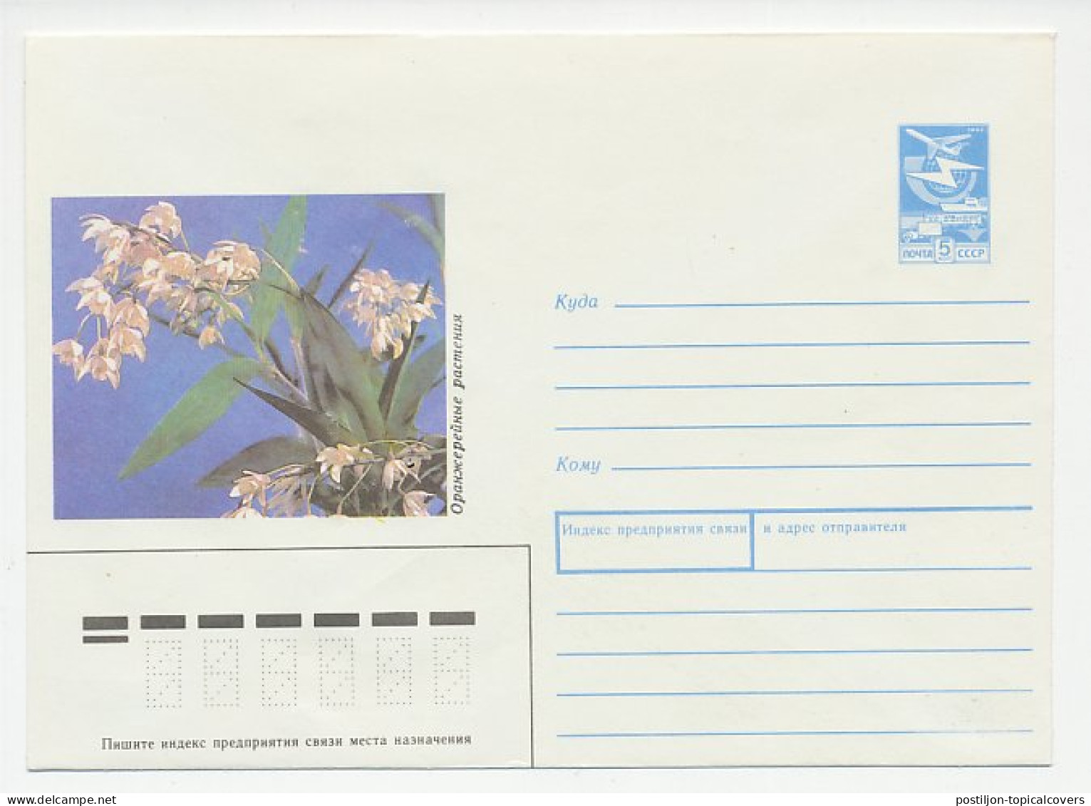 Postal Stationery Soviet Union 1988 Flower - Andere & Zonder Classificatie