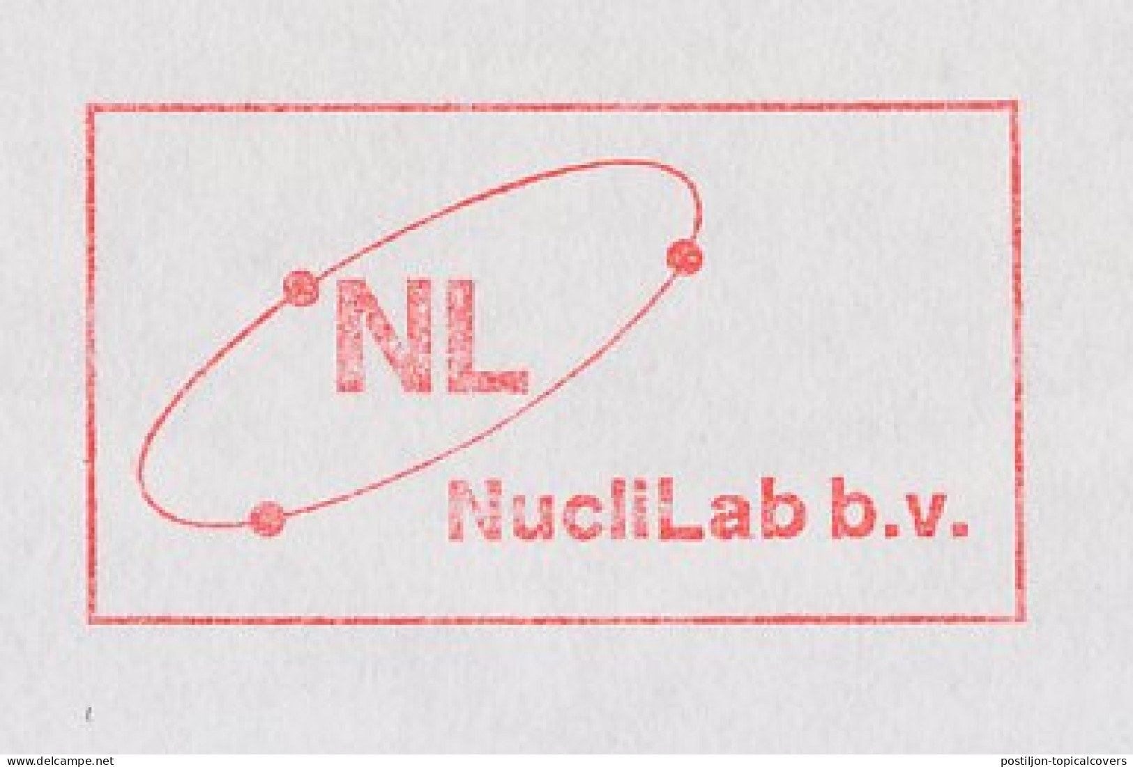 Meter Cover Netherlands 1985 NucliLab - Nuclear Laboratory - Ede - Sonstige & Ohne Zuordnung