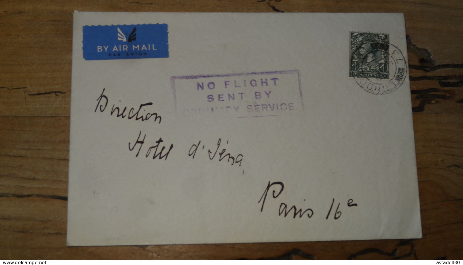 Enveloppe GB To France - 1935  ............ Boite1 .............. 240424-275 - Lettres & Documents