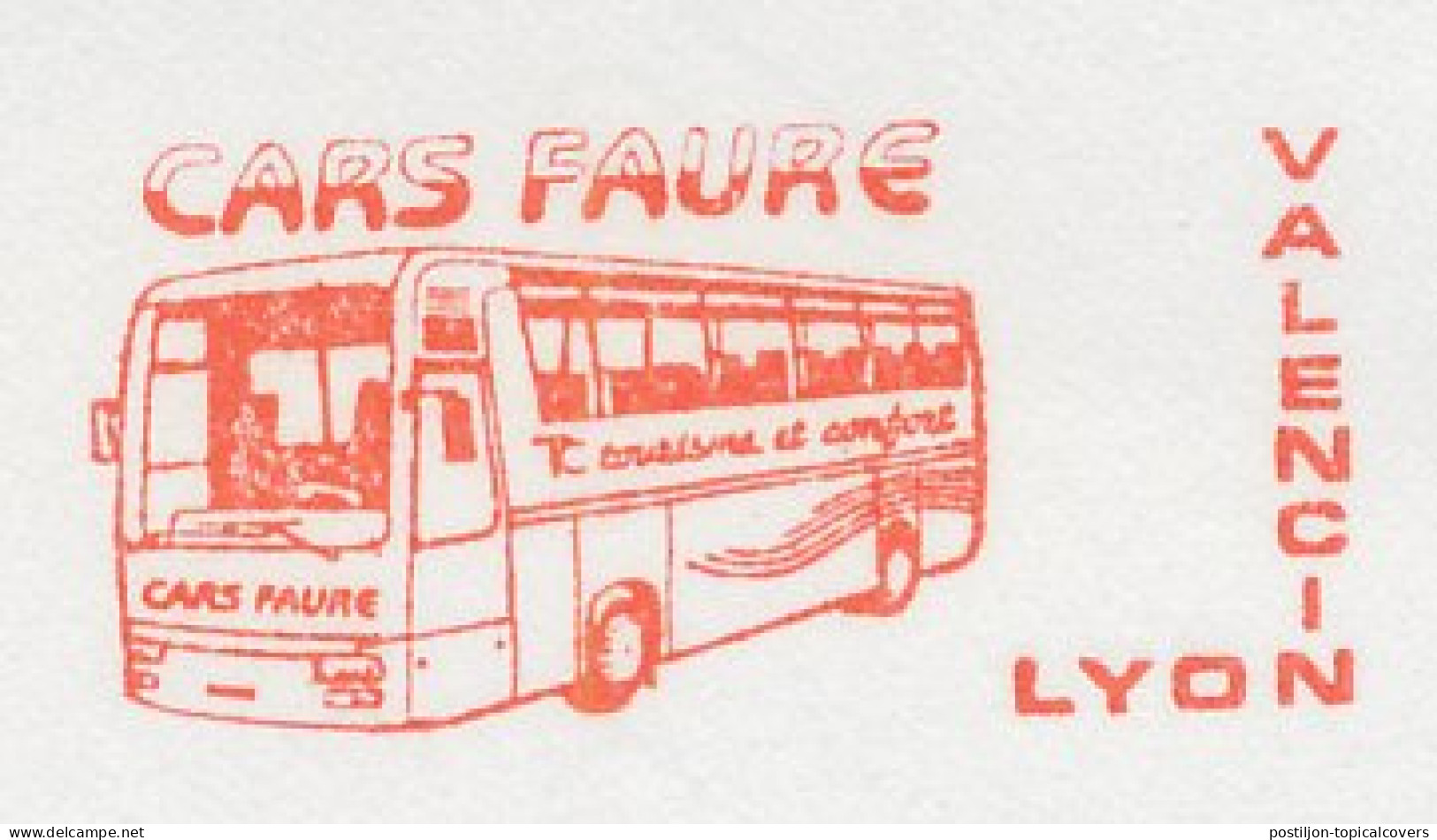 Specimen Meter Sheet France 1987 Bus - Cars Faure - Bussen