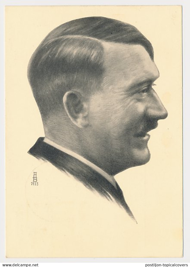 Postcard / Postmark Deutsches Reich / Germany 1938 Adolf Hitler - 2. Weltkrieg