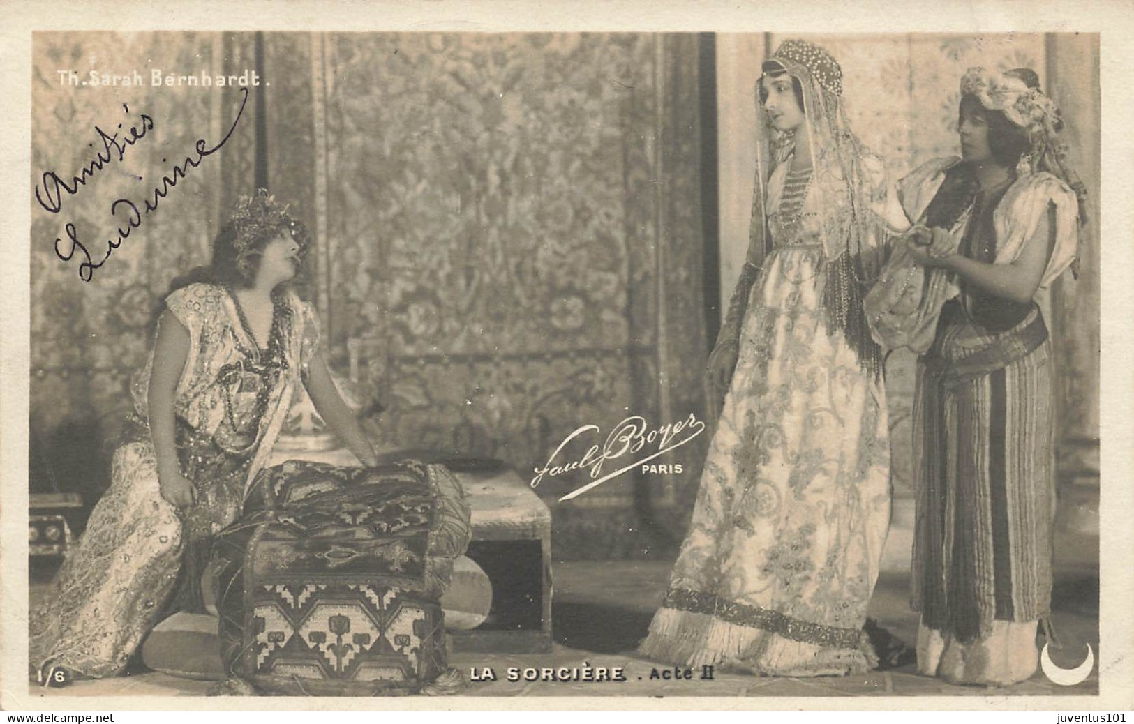CPA Théâtre-Th.Sarah Bernhardt-La Sorcière Acte 2-Timbre       L2889 - Theatre