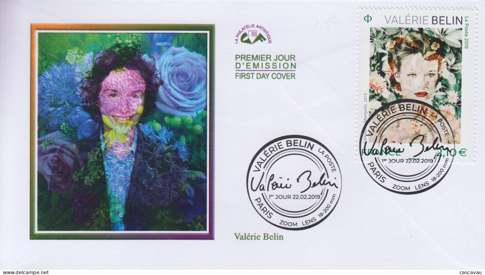 Enveloppe  FDC   1er  Jour   FRANCE    Oeuvre  De  Valérie  BELIN    2019 - 2010-2019