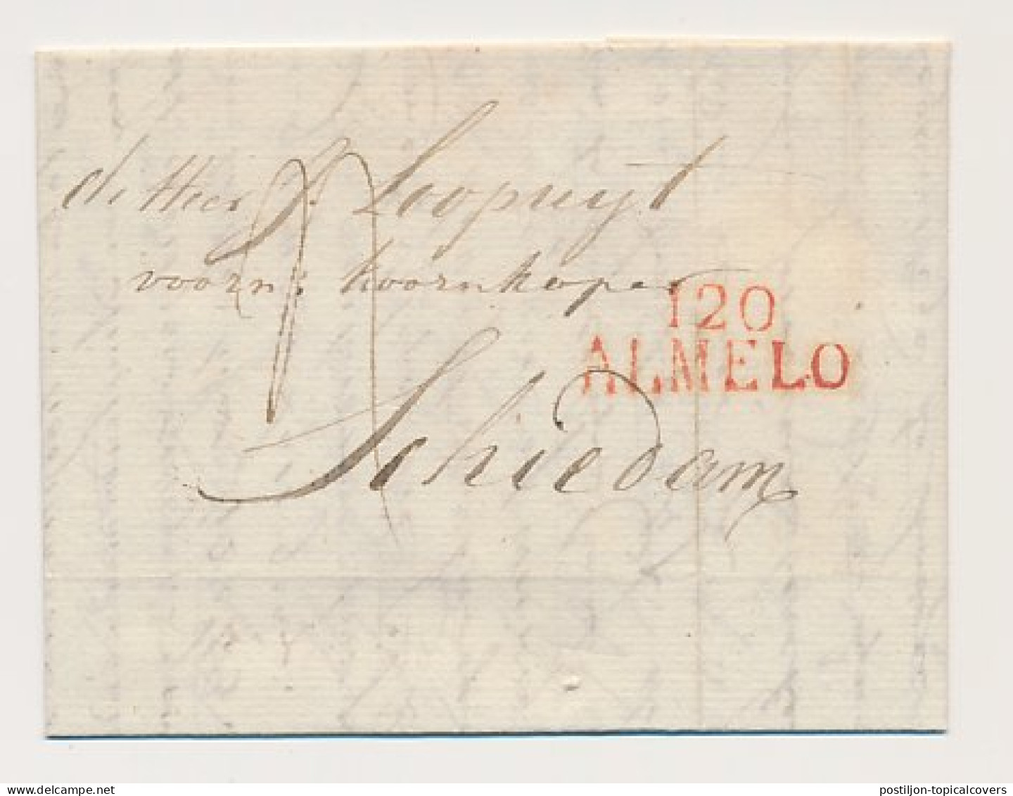 120 ALMELO - Schiedam 1813 - ...-1852 Préphilatélie