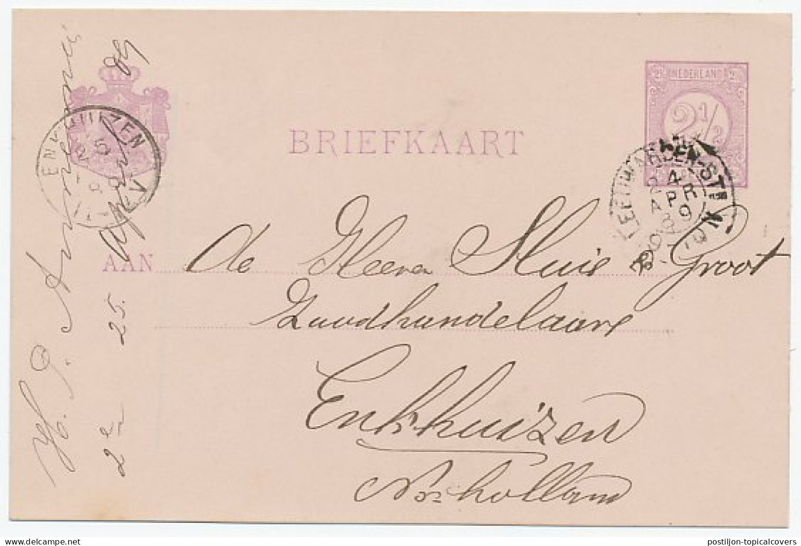 Kleinrondstempel Leeuwarden - Stn 1889 - Ohne Zuordnung
