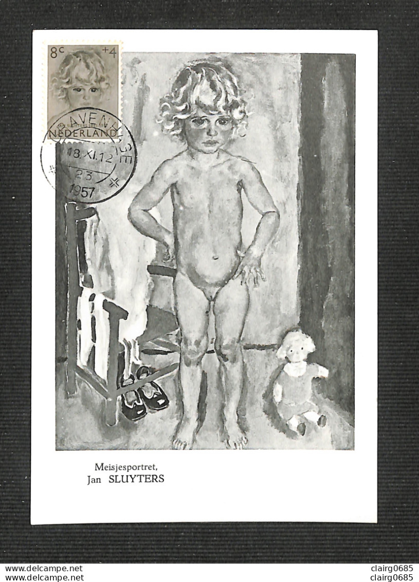 PAYS-BAS - NEDERLAND - Carte MAXIMUM 1957 - Jan SLUYTERS - Cartas Máxima