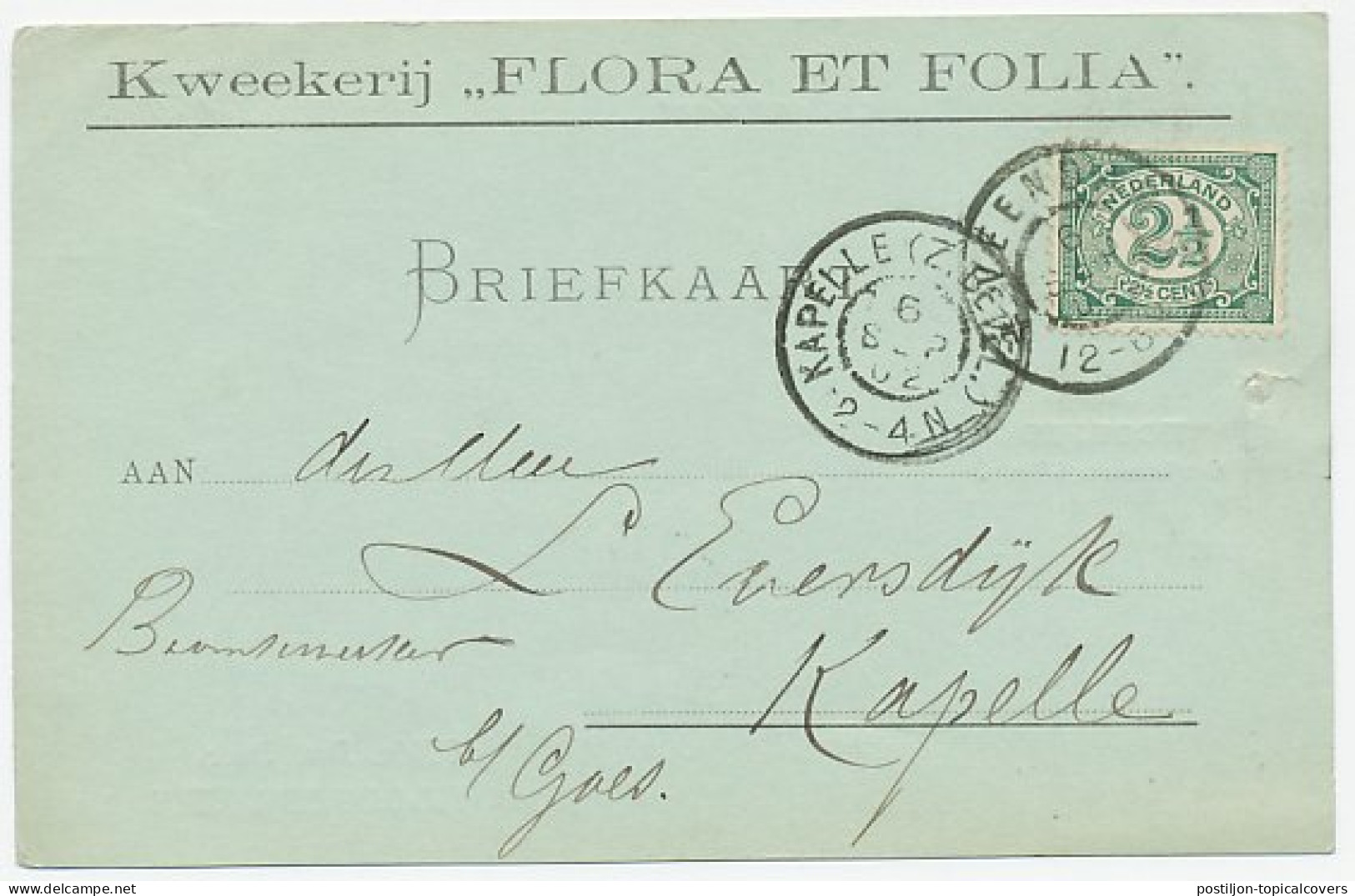 Firma Briefkaart Veendam 1902 - Kweekerij - Ohne Zuordnung