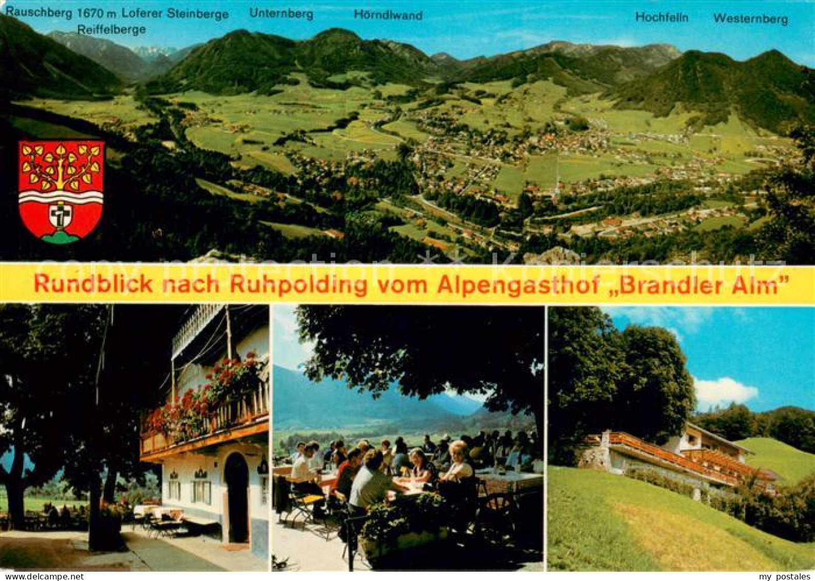 73635665 Ruhpolding Panorama Alpengasthof Brandler Alm Terrasse Ruhpolding - Ruhpolding