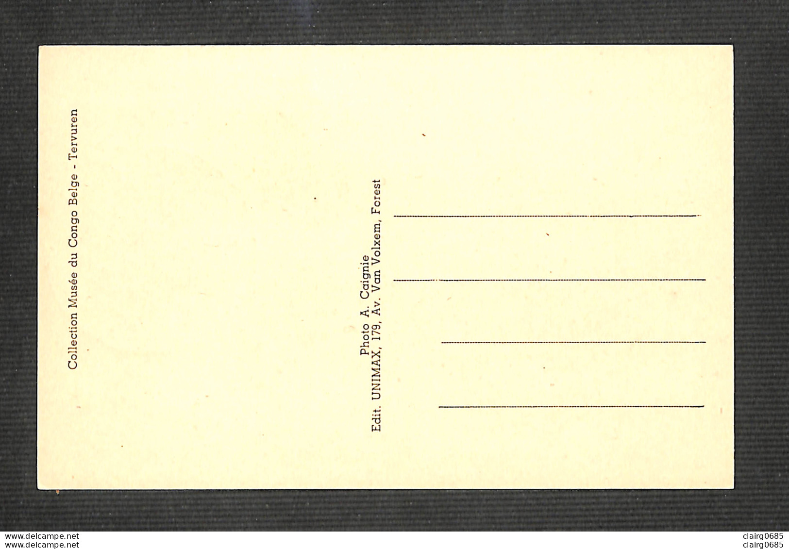 RUANDA-URUNDI - Carte MAXIMUM 1958 - MASQUE Tribu Ba-Kuba (Kasa) - RARE - Andere & Zonder Classificatie