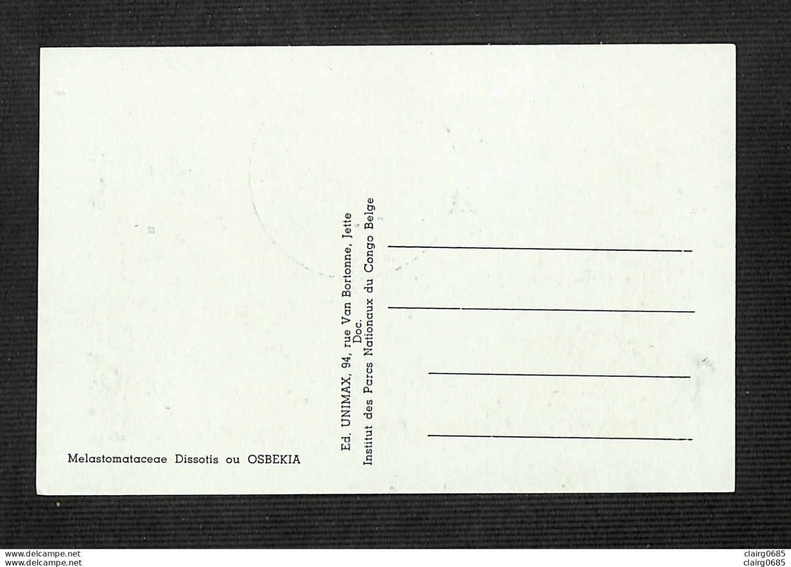 RUANDA-URUNDI - Carte MAXIMUM 1958 - Palais Du CONGO BELGE Et Du RUANDA-URUNDI - Fleurs - DISSOTIS - Sonstige & Ohne Zuordnung