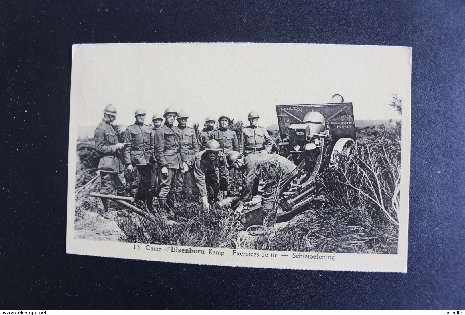 S-C 173 / Photo De Militaire - Liège  Camp Elsenborn Kamp - Exercices De Tir - Schietoefening  / 1938 - Elsenborn (Kamp)