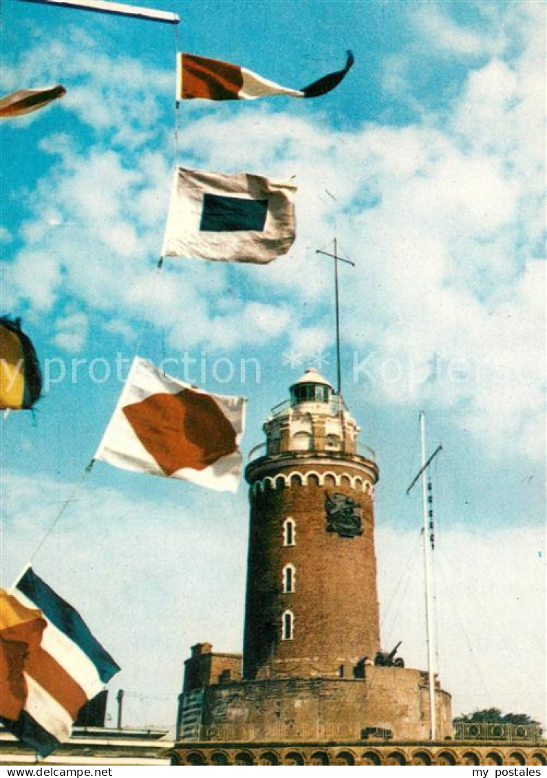 73635485 Kolobrzeg Polen Latarnia Morska Leuchtturm Flaggen Kolobrzeg Polen - Polen