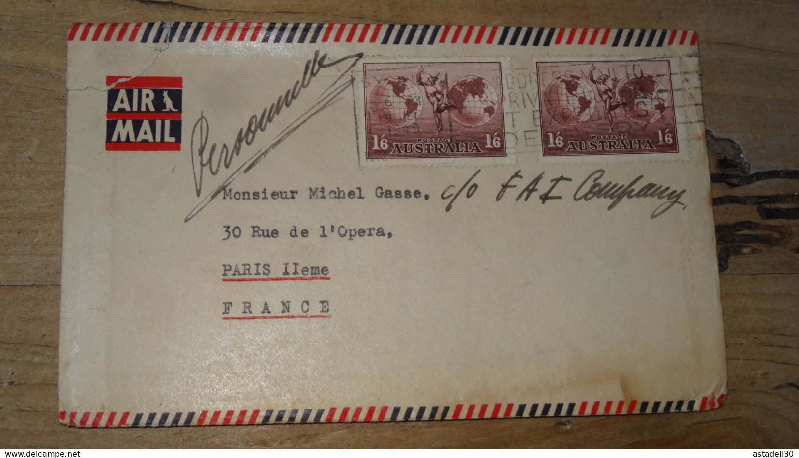 Enveloppe AUSTRALIA, Sydney , Avion, 1949  ............ Boite1 .............. 240424-279 - Lettres & Documents