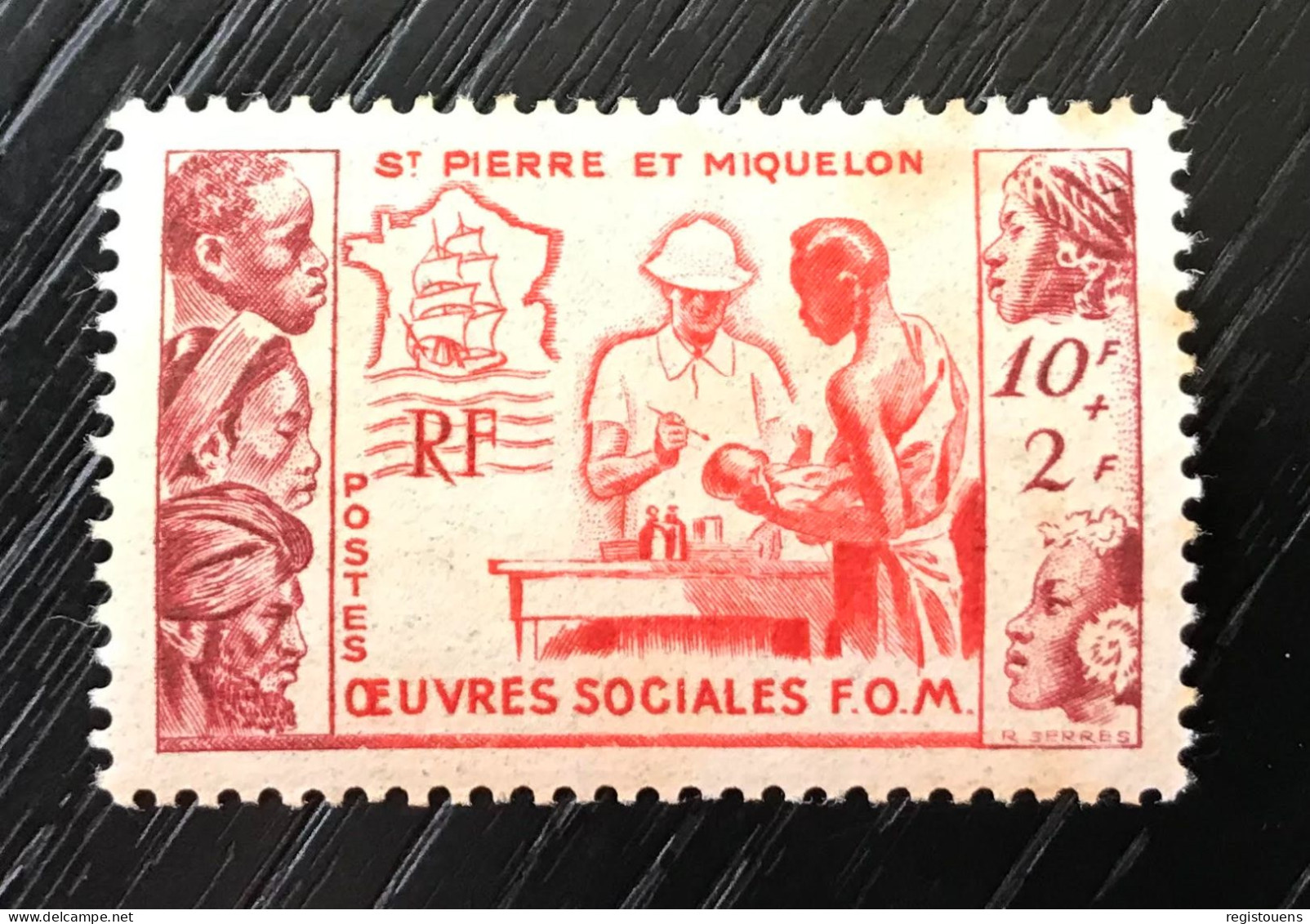 Timbre Saint Pierre Et Miquelon 1950 - Neufs