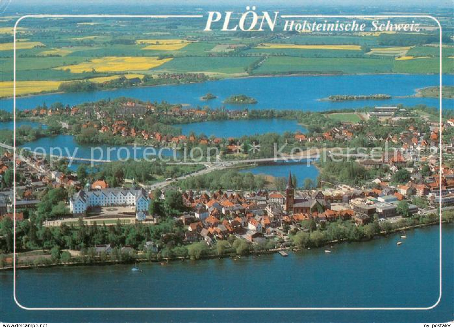73635462 Ploen See Naturpark Holsteinische Schweiz Seenlandschaft Fliegeraufnahm - Ploen