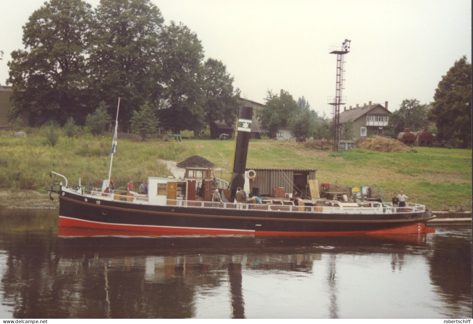 Foto Dampfer Sachsenwald, Fahrgastschiff, Dampfschiff, Elbe, Werft Laubegast - Schiffe