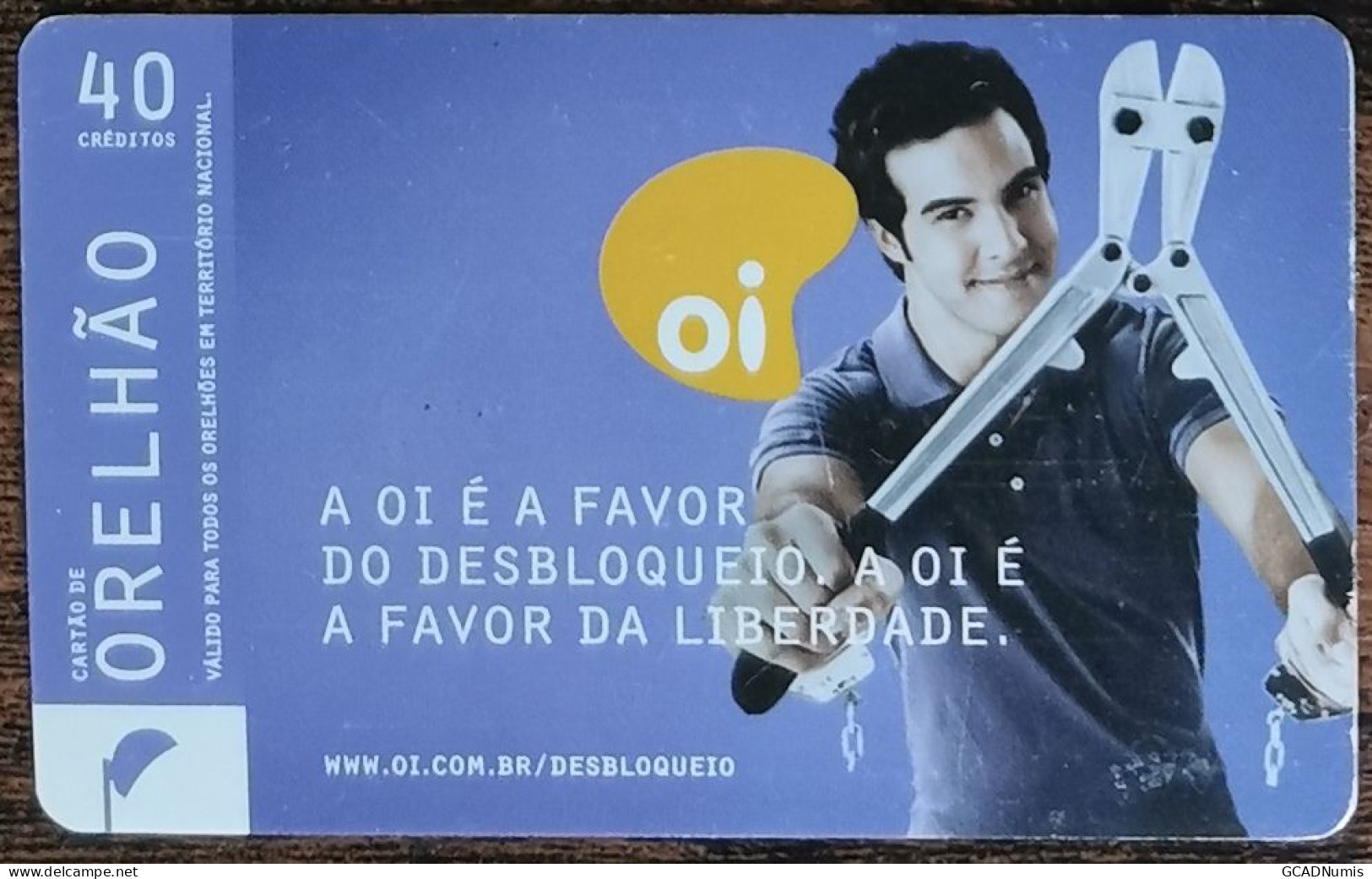 Carte De Recharge - A Oi É A Favor Da Liberdade Brésil - Télécarte ~44 - Brésil