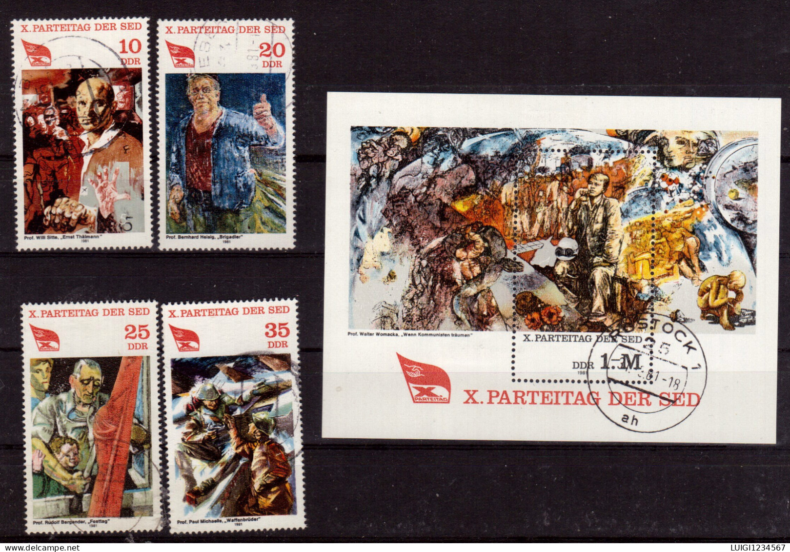 MICHEL NR 2595/2598 + BLOCK NR 63 - Used Stamps