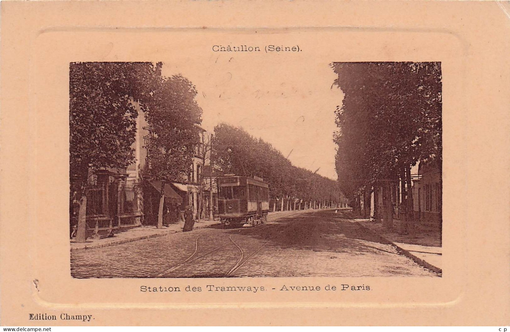 Chatillon Sous Bagneux - Avenue De Paris - Tramway -  CPA °J - Châtillon