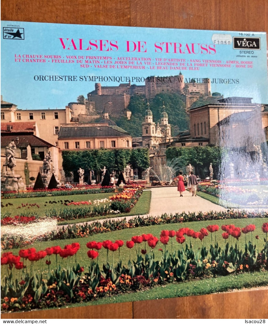 LP - 33T - VALSES DE STRAUSS -ORCHESTRE WALTER JURGENS - VOIR POCHETTE - Klassiekers