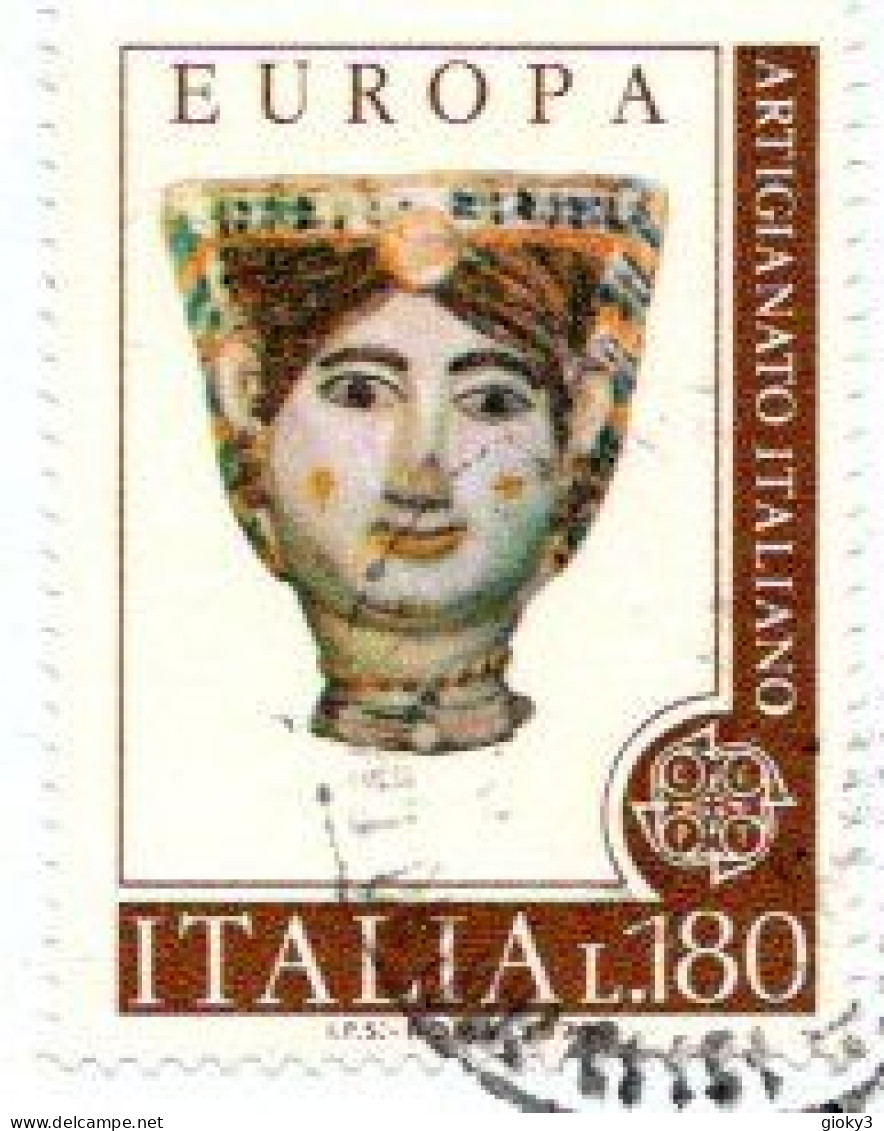 *ITALIA  STORIA POSTALE FRAMMENTO CON 1976 ARTIGIANATO ITALIANO L.180 - 1971-80: Usados