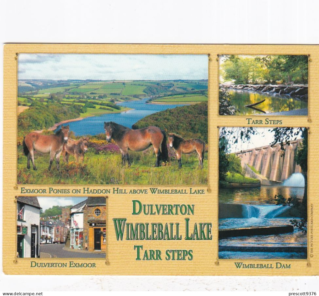 Dulverton Wimblehall Lake, Devon Multiview, UK -   Unused Postcard   - L Size 17x12Cm - LS4 - Sonstige & Ohne Zuordnung