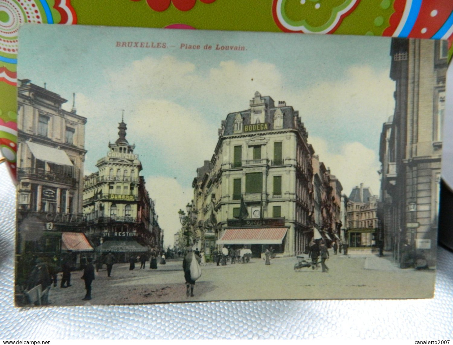 BRUXELLES:PLACE DE LOUVAIN ANIMEE 1911 - Places, Squares