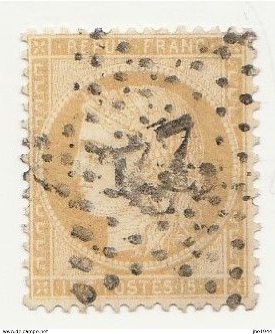 France N° 59 Ceres Dentelé III éme Rep.  Emission De Bordeaux 15 C Bistre - 1871-1875 Cérès