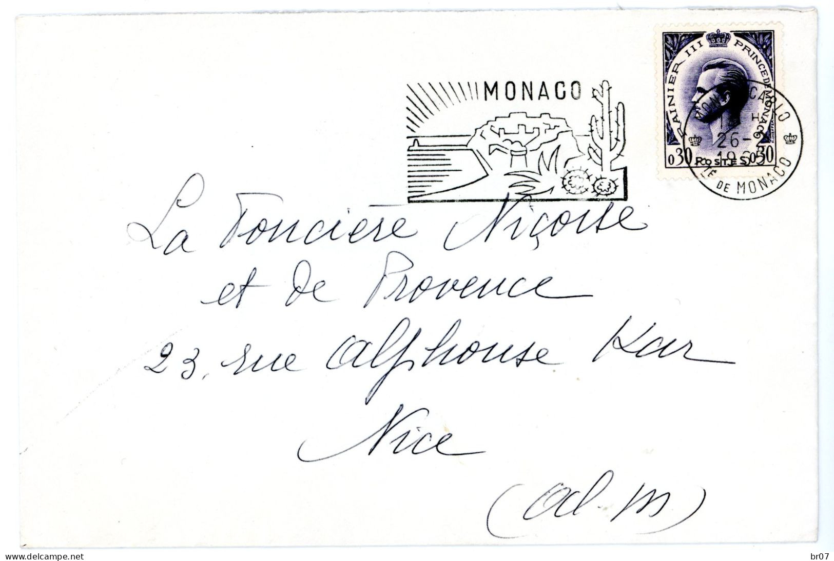 MONACO 11X ENV ET 1X CP 1940/1969 POIDS 65g AVANT EMBALLAGE VOIR SCANS INDIVIDUELS - Lettres & Documents MONACO 11X ENV