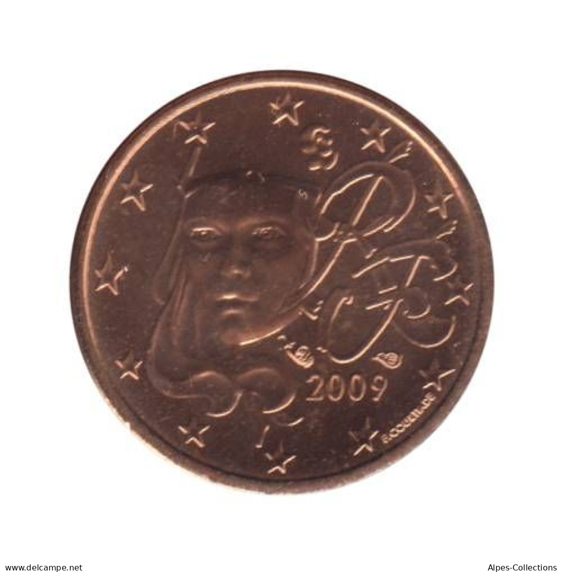 FR00109.2 - FRANCE - 1 Cent - 2009 - BU - France