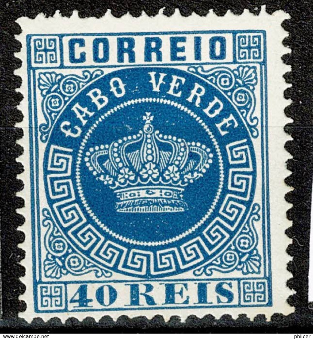 Cabo Verde, 1885, # 5, Reprint, MNG - Cape Verde