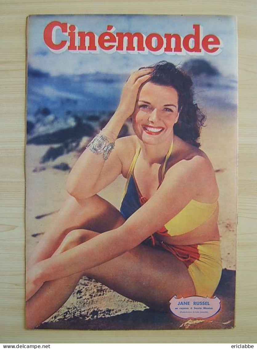 Cinémonde N°730 Du 27 Juillet 1948 Hélène Perdrière - Jane Russel - Marguerite Moreno - Clark Gable - James Cagney - Kino/Fernsehen