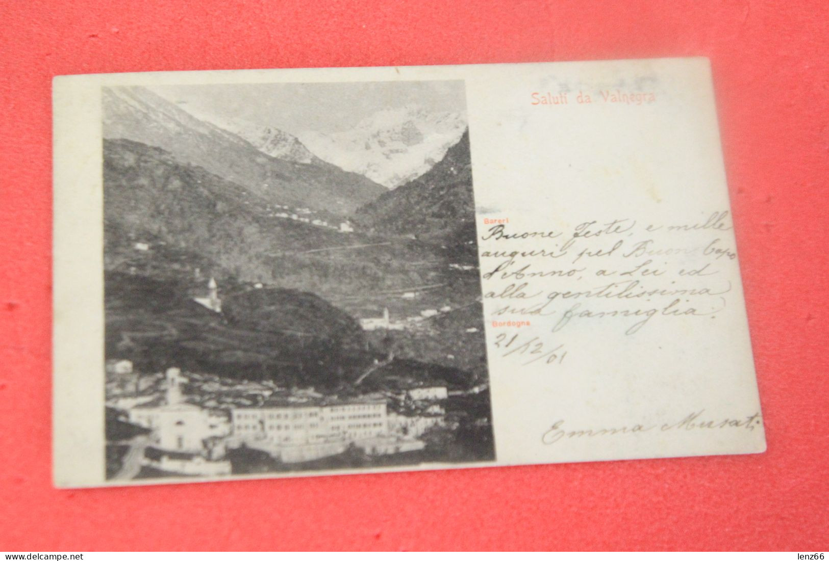 Bergamo Valnegra Bareri Bordogna 1901 Ed. Goglio Non Comune+++++++ - Bergamo