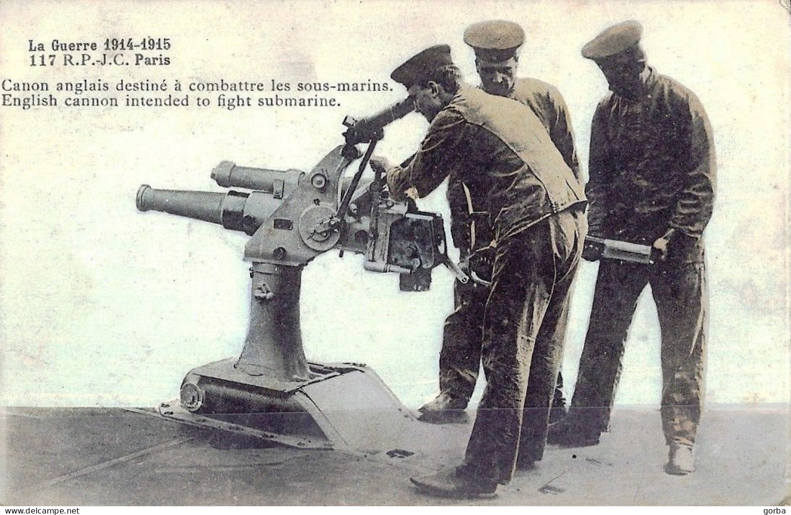 *CPA - Canon Anglais Destiné à Combattre Les Sous-marins - War 1914-18
