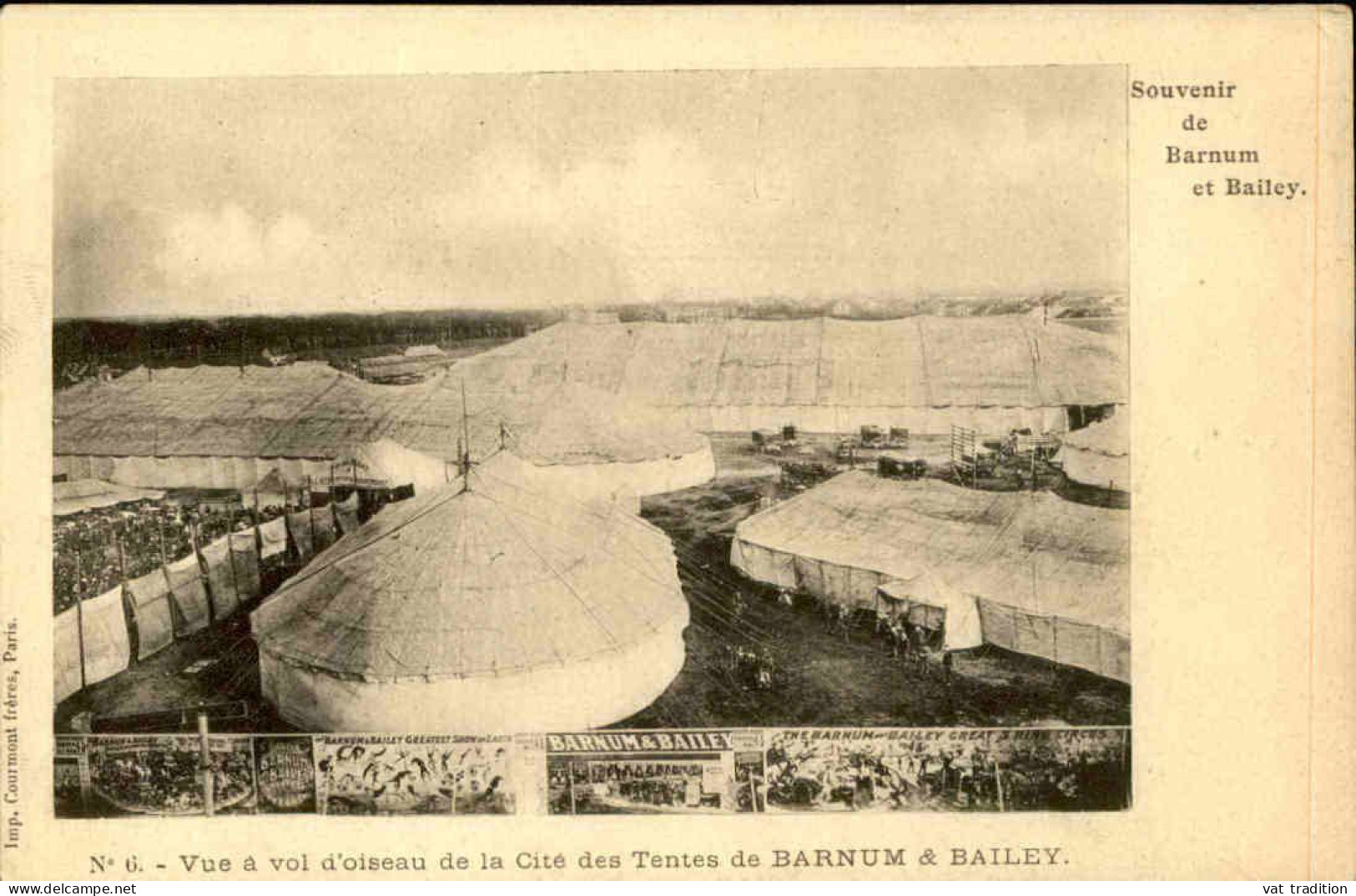 CIRQUE - Carte Postale - Vue à Vol D'Oiseau De La Cité  Des Tentes De Barnum Et Bailey - L 152176 - Circus