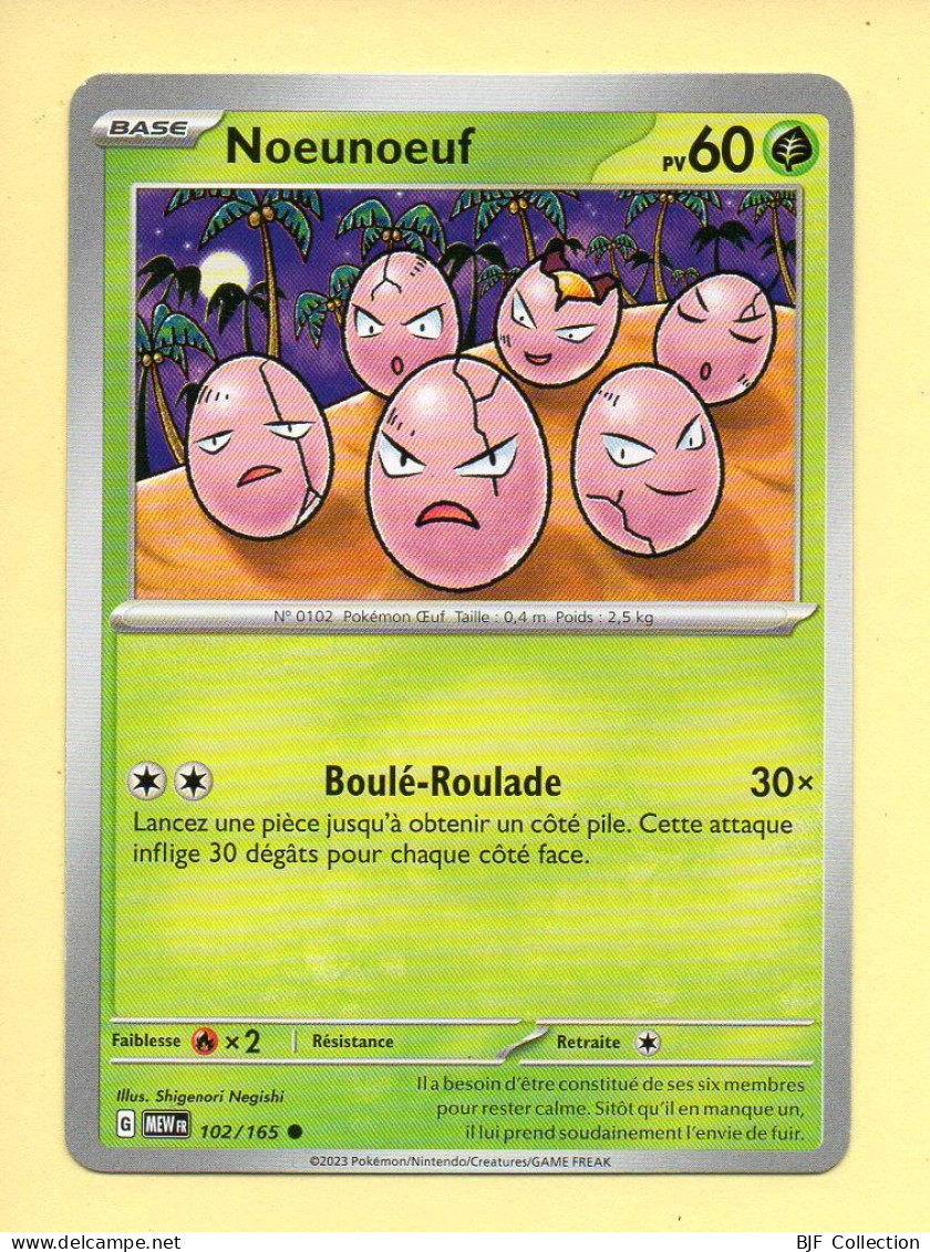 Pokémon N° 102/165 – NOEUNOEUF / Ecarlate Et Violet – 151 (commune) - Karmesin Und Purpur