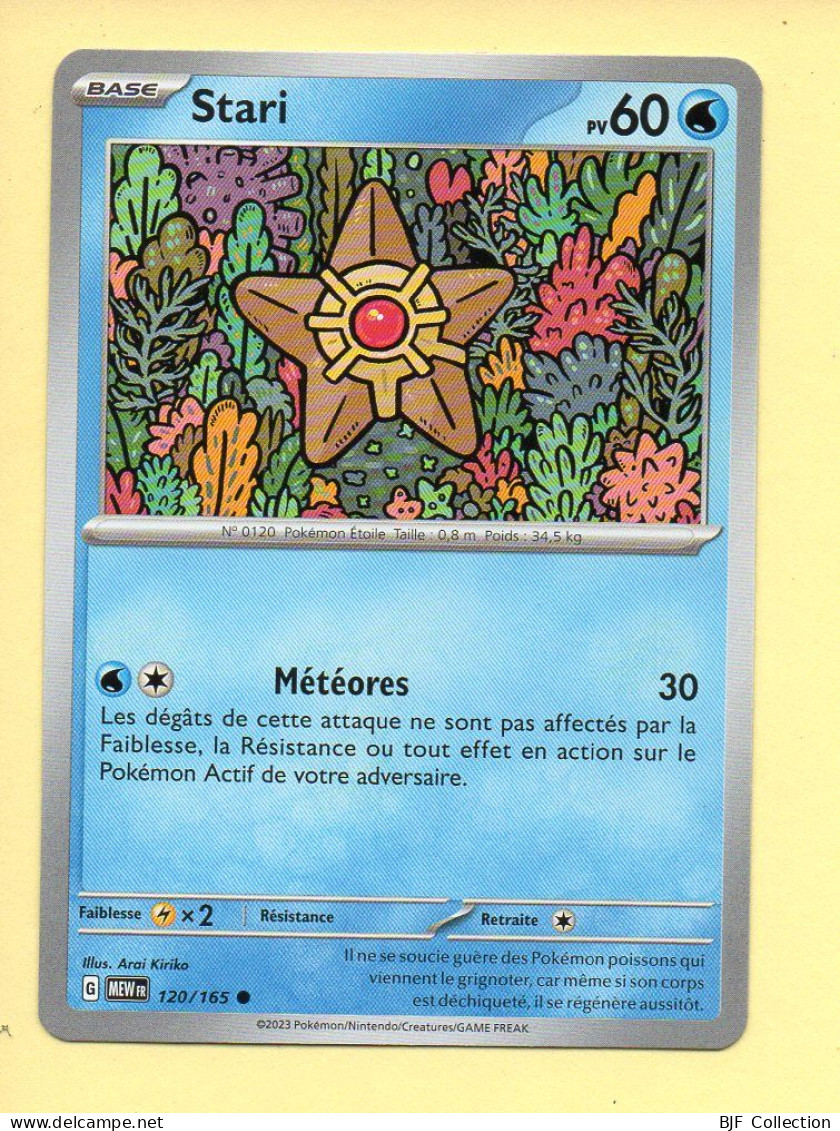 Pokémon N° 120/165 – STARI / Ecarlate Et Violet – 151 (commune) - Scarlatto E Violetto