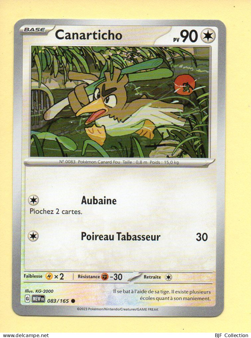 Pokémon N° 083/165 – CANARTICHO / Ecarlate Et Violet – 151 (commune) - Karmesin Und Purpur