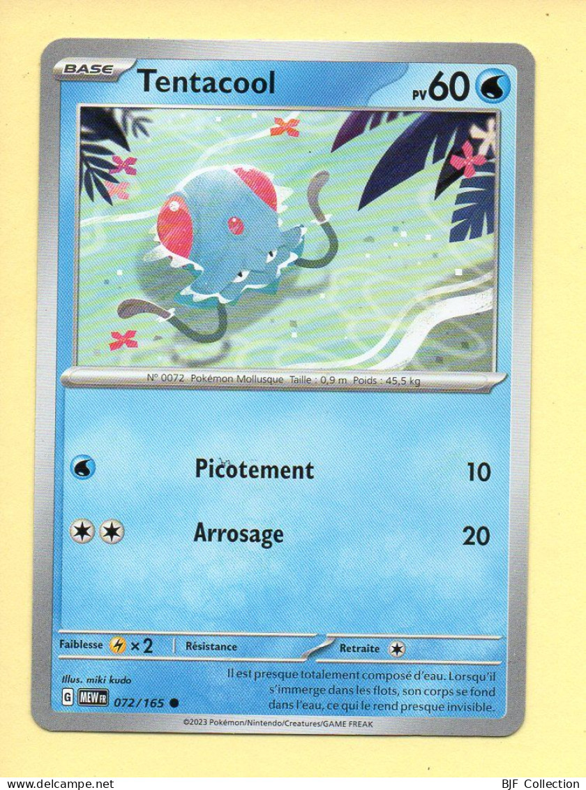 Pokémon N° 072/165 – TENTACOOL / Ecarlate Et Violet – 151 (commune) - Ecarlate & Violet