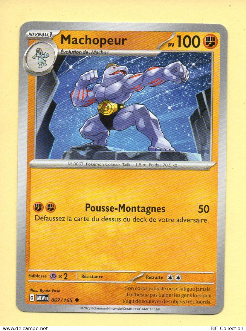 Pokémon N° 067/165 – MACHOPEUR / Ecarlate Et Violet – 151 (Peu Commune) - Ecarlate & Violet