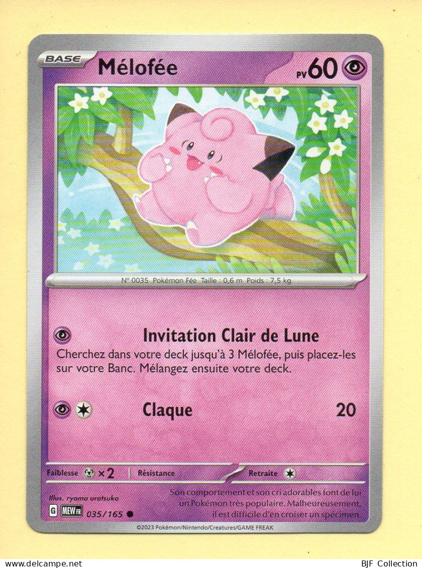 Pokémon N° 035/165 – MELOFEE / Ecarlate Et Violet – 151 (commune) - Ecarlate & Violet