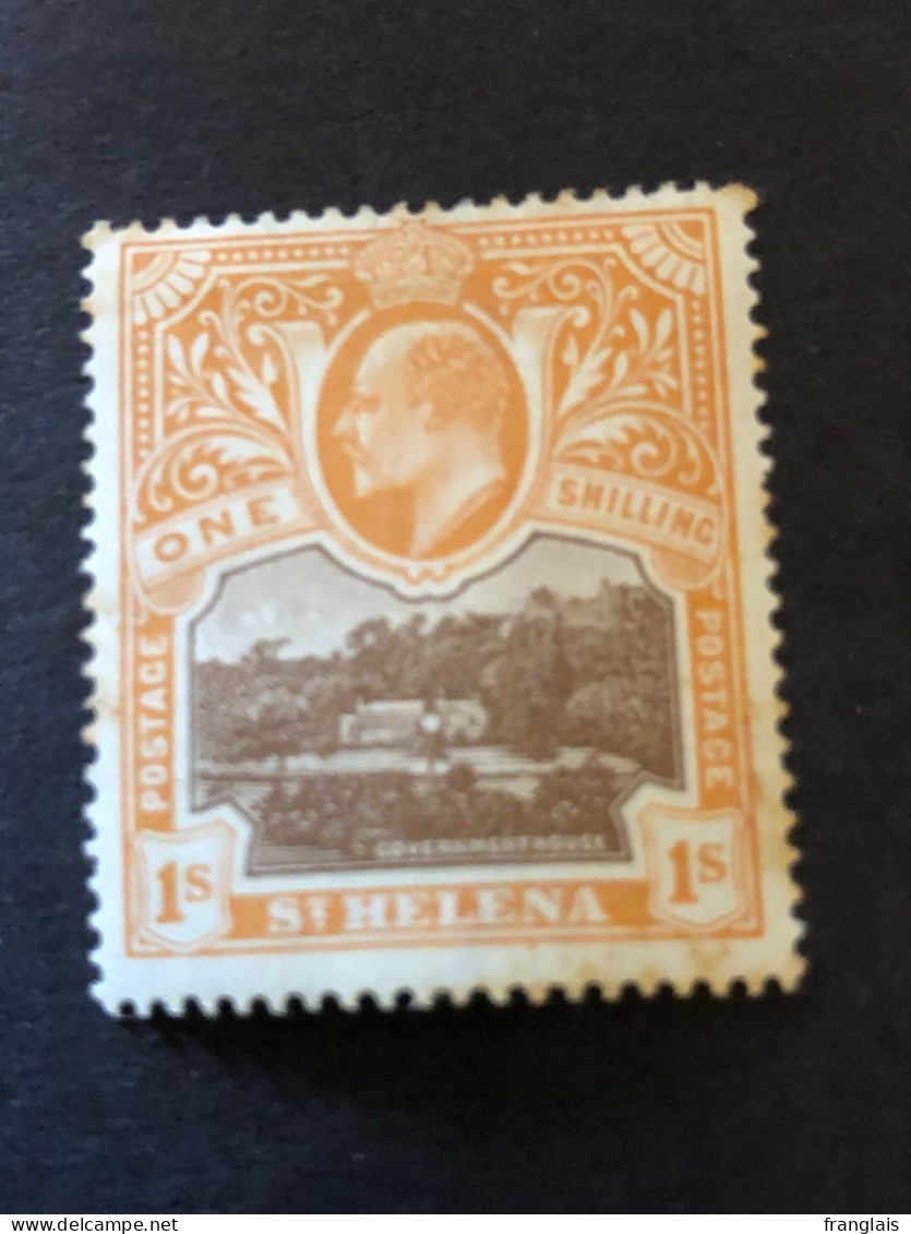 SAINT HELENA  1s Brown And Orange MH* See Scan For Foxing On Gum - Saint Helena Island