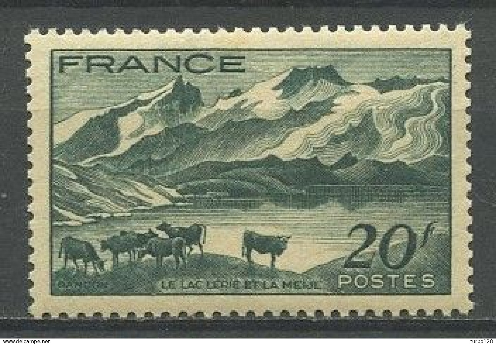 FRANCE 1943 N° 582 ** Neuf MNH Superbe C 1.10 € Paysage Du Dauphiné Lac Lérié Animaux Bovins Vaches Landscape - Neufs