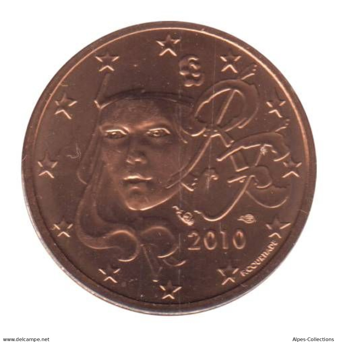 FR00210.2 - FRANCE - 2 Cents - 2010 - BU - Francia